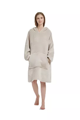 Kocobluza z kapturem Sherpa HOODIE beżowa