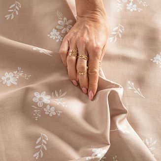 VELORA Komplet pościeli z bawełny satynowej 220x200cm 100105/SAT/000/220200/1