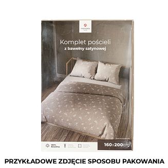 VELORA Komplet pościeli z bawełny satynowej 220x200cm 100105/SAT/000/220200/1