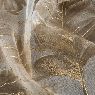 Zasłona gotowa na przelotkach LAYLA 140x250 Eurofirany beżowy