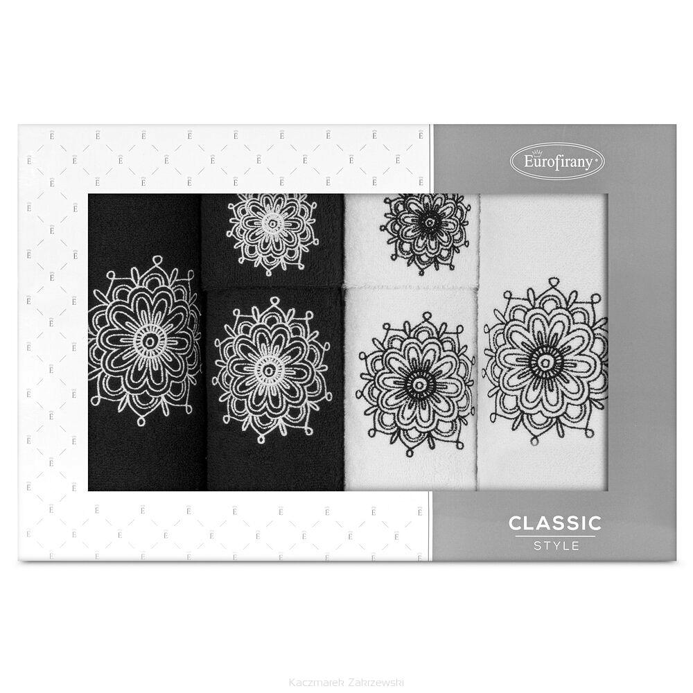 Komplet ręczników 6 cz. ROSETTE 30x50 Eurofirany biały