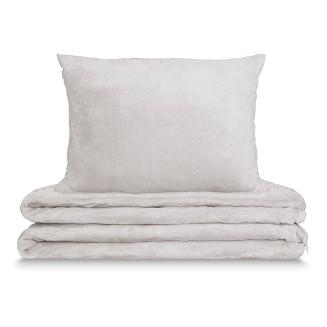 Pościel z mikrofibry MIŚ Cozy 160x200 szara