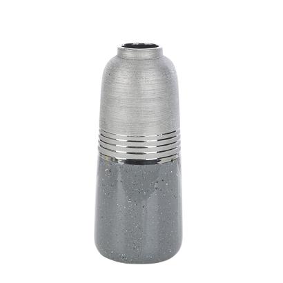 Wazon dekoracyjny NELI 15x15x36 Eurofirany srebrny