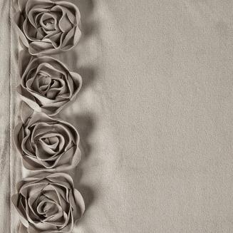 Zasłona gotowa na taśmie ROSES 140x270 Eva Minge Eurofirany beżowy
