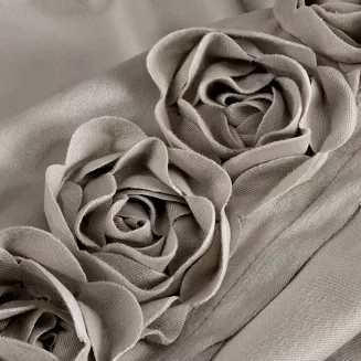 Zasłona gotowa na taśmie ROSES 140x270 Eva Minge Eurofirany beżowy