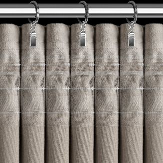 Zasłona gotowa na taśmie ROSES 140x270 Eva Minge Eurofirany beżowy