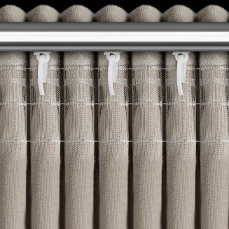 Zasłona gotowa na taśmie ROSES 140x270 Eva Minge Eurofirany beżowy