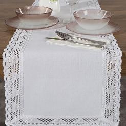 Obrus dekoracyjny NATALY 40x140 Eurofirany biały