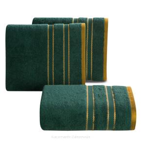 Ręcznik bawełniany KRISTI 100x150 Eurofirany butelkowy zielony