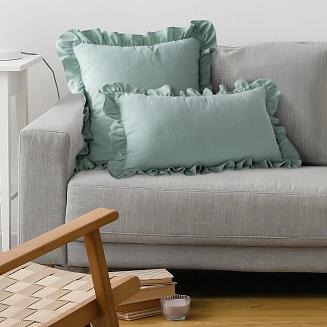 Poszewka dekoracyjna FALBANKA 45x45 Eurofirany szałwiowy