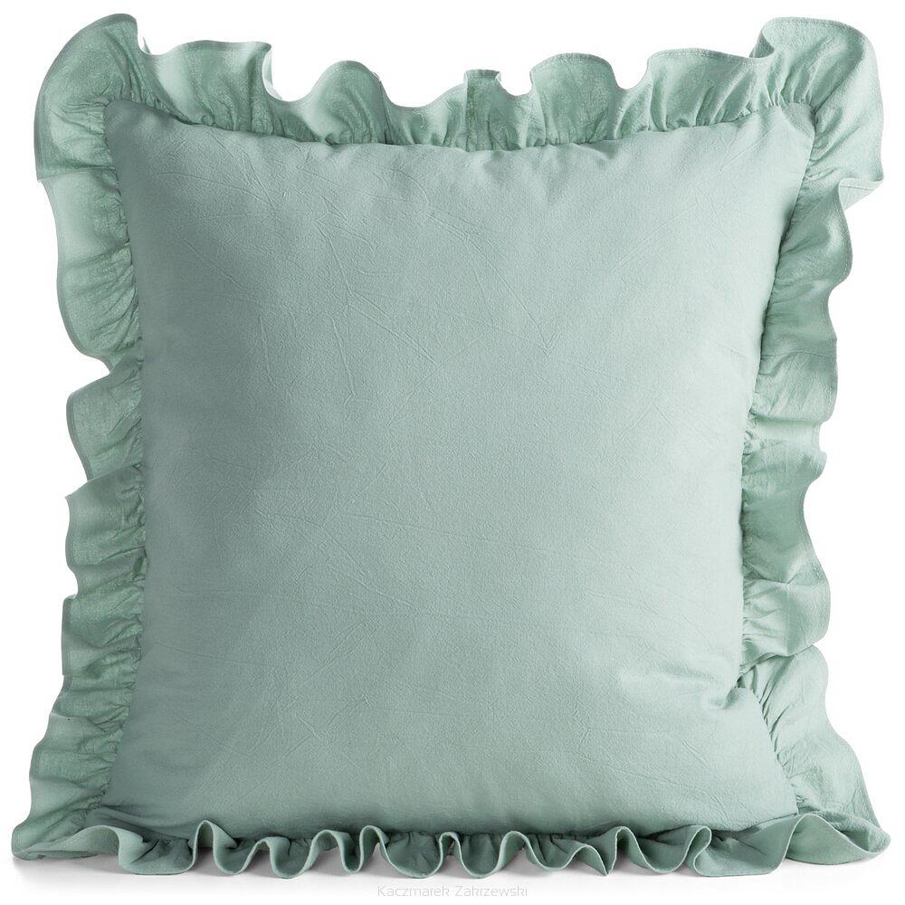 Poszewka dekoracyjna FALBANKA 45x45 Eurofirany szałwiowy