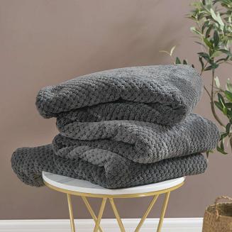 Koc narzuta z mikrofibry Monte 150x200 grafitowy