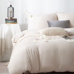 Jasna beżowa pościel dekoracyjna  na Halloween 160x200 CUTY DYNIE