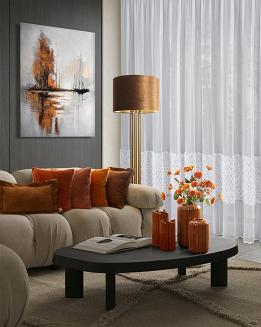 Poszewka dekoracyjna ELEGANT2 40x60 Eva Minge Eurofirany bordowa szenilowa