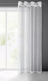 Firana gotowa na przelotkach AIDEN 140x250 Eurofirany biały