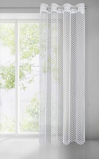 Firana gotowa na przelotkach AIDEN 140x250 Eurofirany biały