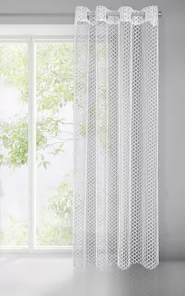 Firana gotowa na przelotkach AIDEN 140x250 Eurofirany biały