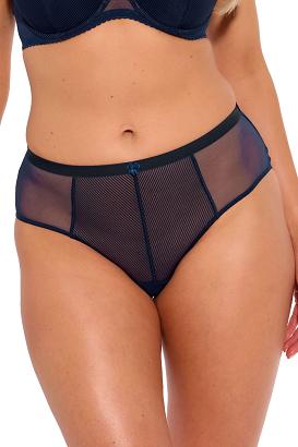 Figi damskie w delikatne paski Sonia 1058 granatowe