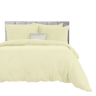 Pościel frotte 200x220 Darymex jednokolorowa kremowa