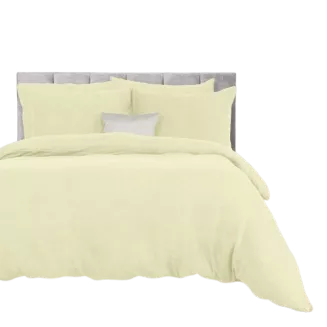 Pościel frotte 200x220 Darymex jednokolorowa kremowa