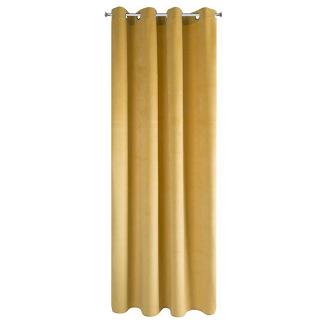 Zasłona gotowa na przelotkach PIERRE 140x250 Eurofirany musztardowa
