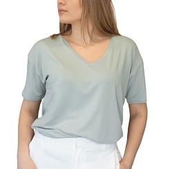 Koszulka damska oversize z krótkim rękawem PATTY miętowa