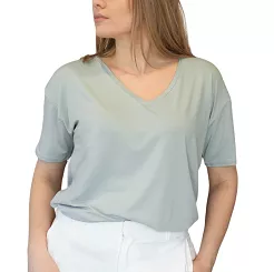 Koszulka damska oversize z krótkim rękawem PATTY miętowa
