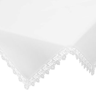 Obrus dekoracyjny CINDY 85x85 Eurofirany biały