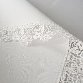 Obrus dekoracyjny CINDY 85x85 Eurofirany biały