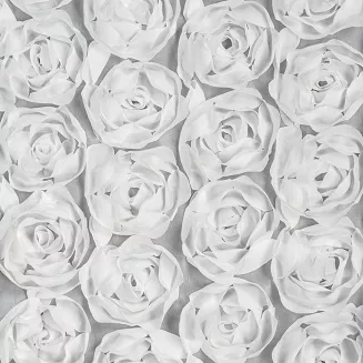 Zasłona gotowa na taśmie ROSES 140x270 Eva Minge Eurofirany biały