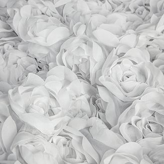 Zasłona gotowa na taśmie ROSES 140x270 Eva Minge Eurofirany biały