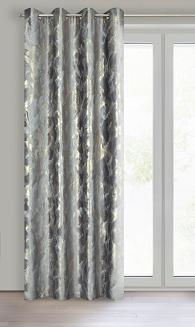 Zasłona gotowa na przelotkach MELODY 140x270 Eurofirany stalowy