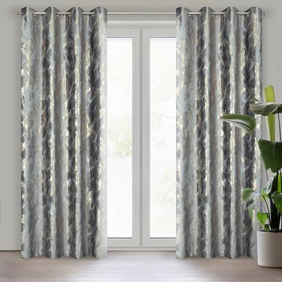 Zasłona gotowa na przelotkach MELODY 140x250 Eurofirany stalowa