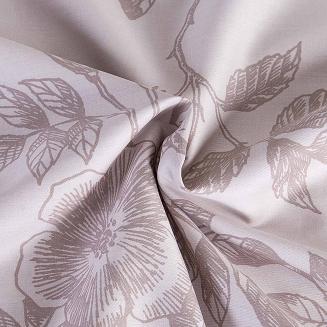 Pościel satyna bawełniana EXCLUSIVE HARISSA 160x200 Darymex beżowa liście