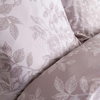 Pościel satyna bawełniana EXCLUSIVE HARISSA 160x200 Darymex beżowa liście