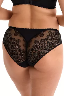 Figi damskie z koronką Malika 039 czarne
