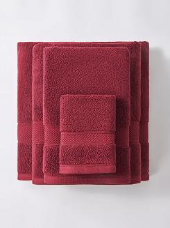 Ręcznik bawełniany Leo 100x150 bordowy