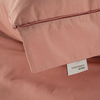 Pościel satynowa POS 200x220 Eurofirany pudrowy róż