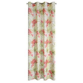 Zasłona gotowa na przelotkach MARI 140x250 Eurofirany zielony/czerwony