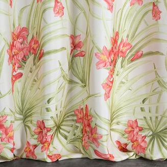 Zasłona gotowa na przelotkach MARI 140x250 Eurofirany zielony/czerwony