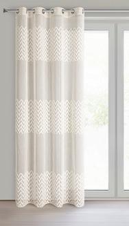 Zasłona gotowa na przelotkach ESTERI 140x250 Eurofirany beżowy