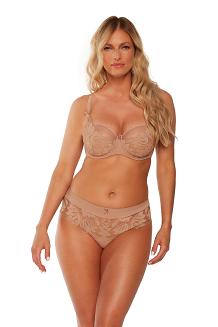 Biustonosz z koronką Soft Nike 1135 miękki mokka