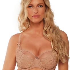 Biustonosz z koronką Soft Nike 1135 miękki mokka