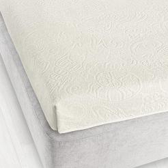 Prześcieradło frotte bez gumki Tulipan 175x220 ZWOLTEX ekri GRUBE