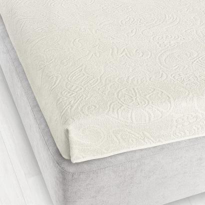 Prześcieradło frotte bez gumki Tulipan 175x220 ZWOLTEX ekri GRUBE