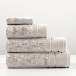 Ręcznik bawełniany o ryżowej strukturze Loren 30x30 kaszmirowy