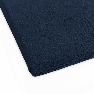 Prześcieradło frotte bez gumki Tulipan 175x220 ZWOLTEX granatowe GRUBE