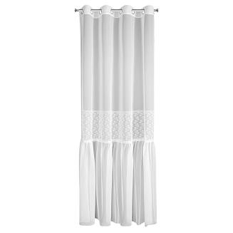 Firana gotowa na przelotkach LAURI 140x250 Eurofirany biały