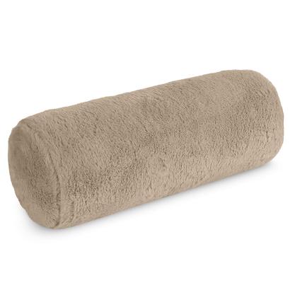 Poszewka dekoracyjna wałek NINA 15x45 Eurofirany jasnobeżowy futrzany i puszysty