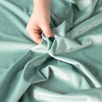 Zasłona gotowa na przelotkach VELVI 140x260 miętowa